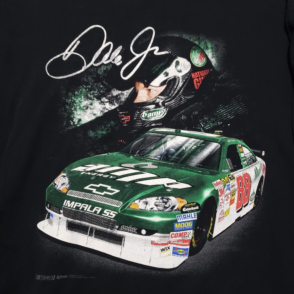 Dale Earnhardt Jr Amp Chase Authentic Long Sleeve Men's Black‎ Shirt XL NASCAR